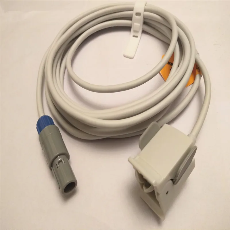Пульса и уровня кислорода в крови Spo2 Сенсор Для Contec CMS60, PM50, CMS7000 использования, цифровой 5 pin Spo2 Сенсор s, наружного дефибриллятора(Анд fingerclip spo2 зонд 3M TPU