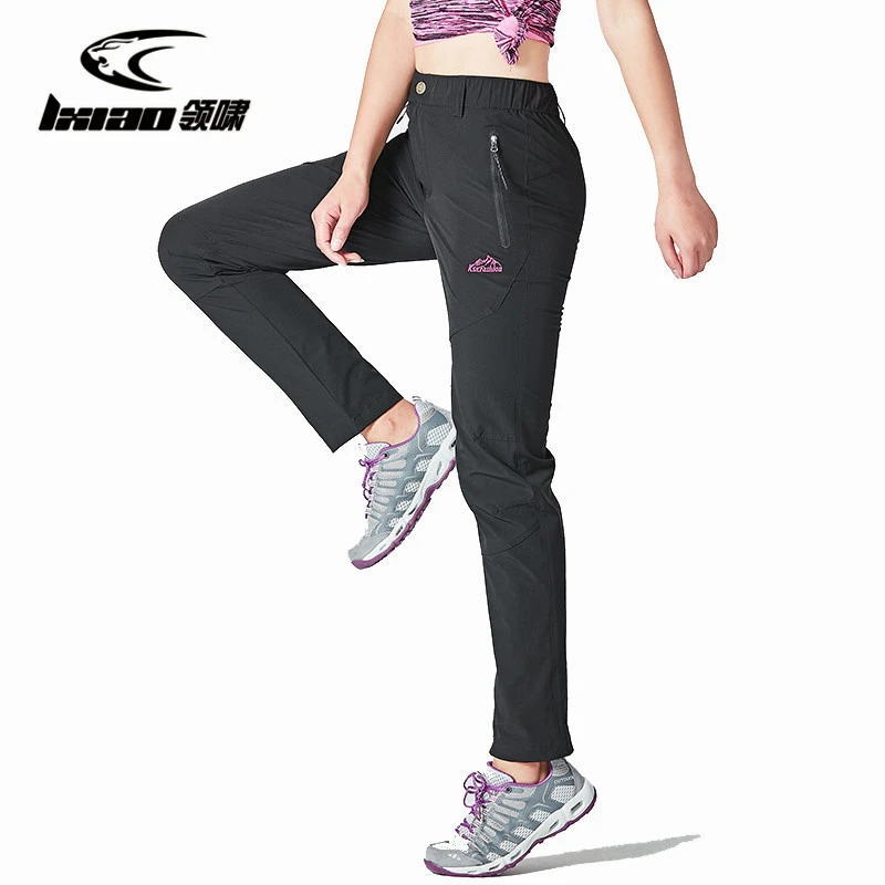 

LXIAO Women Hiking Pants Summer Quick Dry Camping Climbing Trekking Pants Women Goro-tex Outdoor Sport Mountain Trousers Women