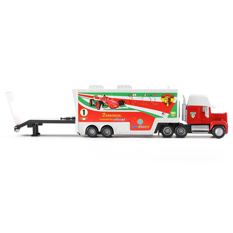 Автомобиль 3 Дисней Pixar Mack Uncle Lightning McQueen Цыпленок Hicks набор грузовиков 1:55 литая под