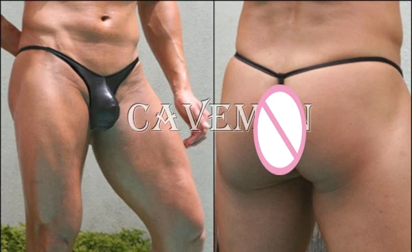 

Elastic force Leatherwear and Furs T-back * 2066 *sexy men lingerie T-Back Thong G-String T pants Brief Underwear free shipping