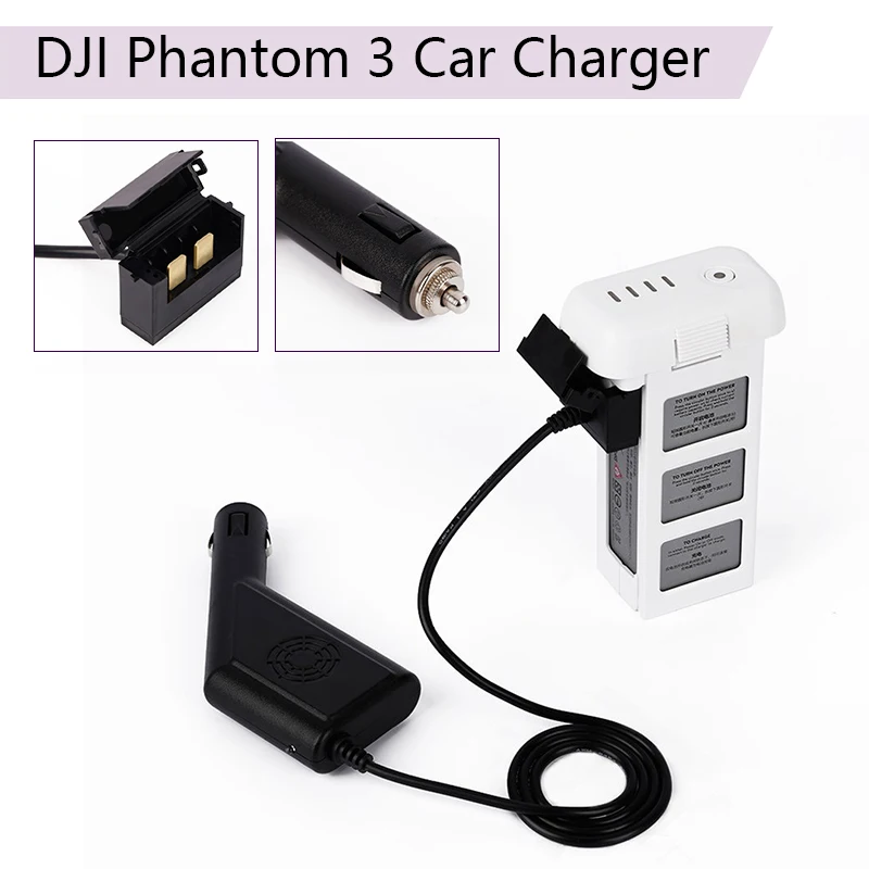 Car Battery Charger For DJI Phantom 3 Car Charger Camera Drone Accessories Intelligent Power Charging 7.5V 4A 70W Standard/SE/4K