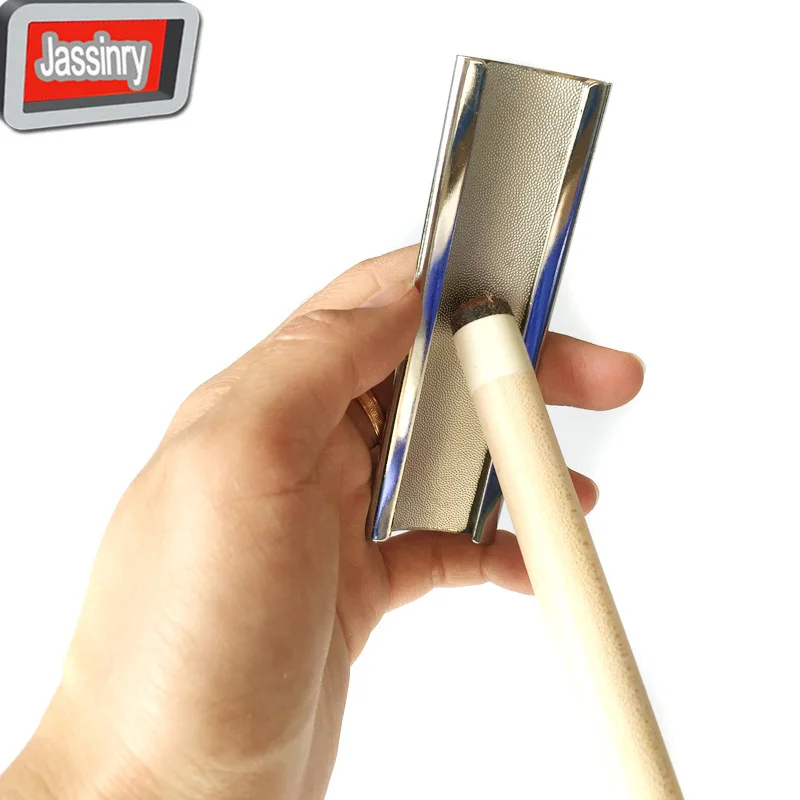 

10pcs Metal Billiard Pool Cue Tip Shaper Burnisher File wholesale Silver snooker cue Repair Tool Billiards accessories