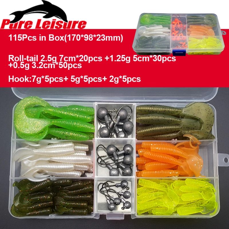  PureLeisure 150Pcs Fishing Lure Deep Swim Soft Bait Fish Mixed Artificial Baits Minnow Fishing Wobb