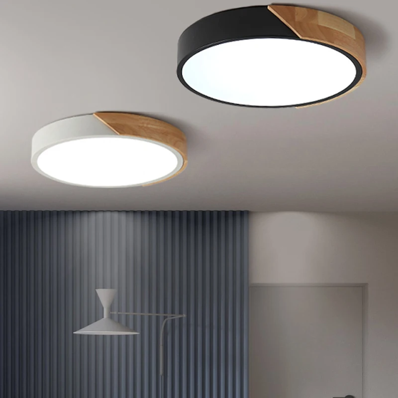 Светодиодный потолочный светильник, современный светильник для гостиной, светильник для спальни, кухни, поверхностное крепление, панель с дистанционным управлением