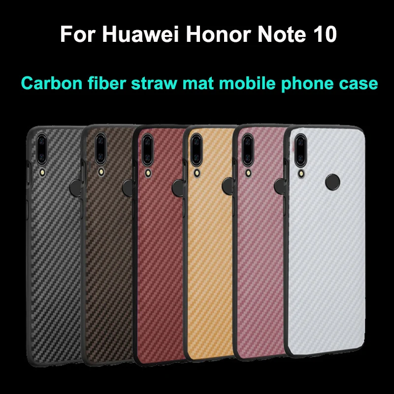 Чехол для Huawei Honor Note 10 из углеродного волокна PC + силиконовый тонкий чехол Note10