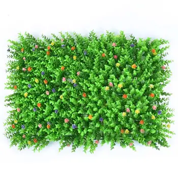 

Plastic Artificial Plant Simulated Lawn Garden Fake Fence Mat Panel Lattice Wall Decorations for Home Wedding Balcony Party 20E