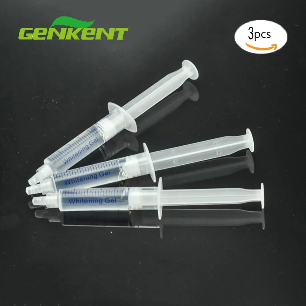 GENKENT 3x5 мл отбеливающий гель для зубов отбеливатель Гигиена полости рта белый