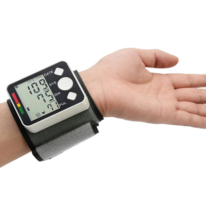 Тонометр на запястье, измеритель артериального давления, цифровой тонометр и пульсометр, медицинский сфигмоманометр, диагностический инструмент
