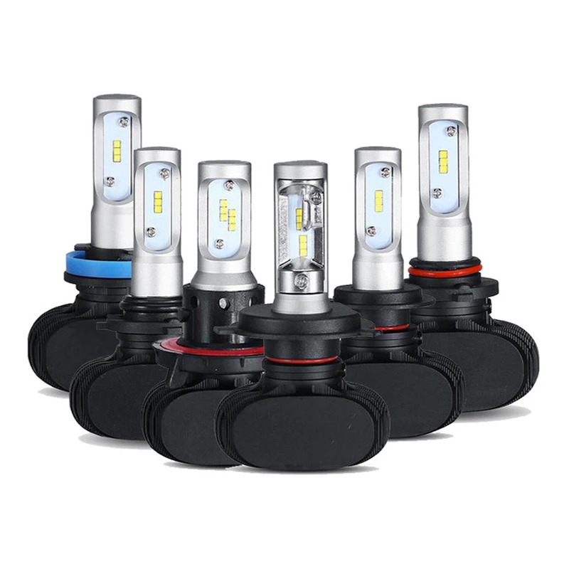 2Pcs Led H1 Auto Car Headlight S1 N1 50W 8000LM 6000K Automobile Bulb