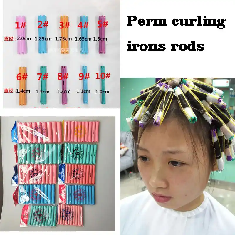 Lot Of 10 Dozen Assorted Small And Large Perm Rods Magic Hair