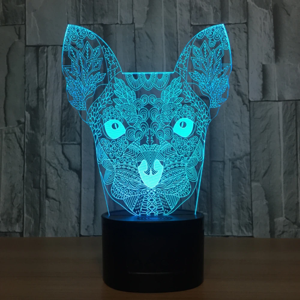 

New Colorful 3d Lights Acrylic 3d Illusion Touch, Remote Control Creative Vision Night Light Table Moderne Desk Lamp
