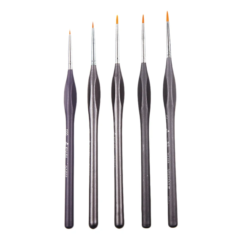 

5Pcs Art Supplies Mink Artist Brushes Miniature Water Color Paint Brush Set For Kids Drawing Arcylic Oil Painting