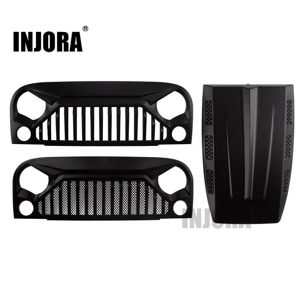 Air Inlet Grille Front Face /& Hood for RC 1//10 Axial SCX10 Jeep Wrangler Crawler