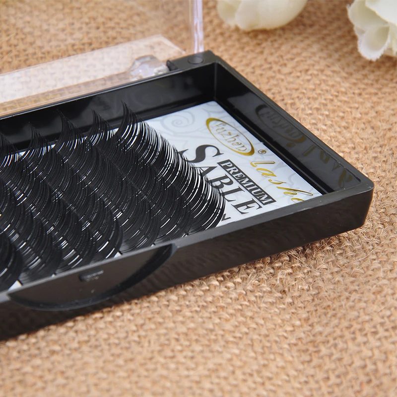 

FUZHAN, 2 Trays 0.6-1.5cm, JBCD AA Sable Natural Individual/Single False Eyelashes Extension for Daily and Salon