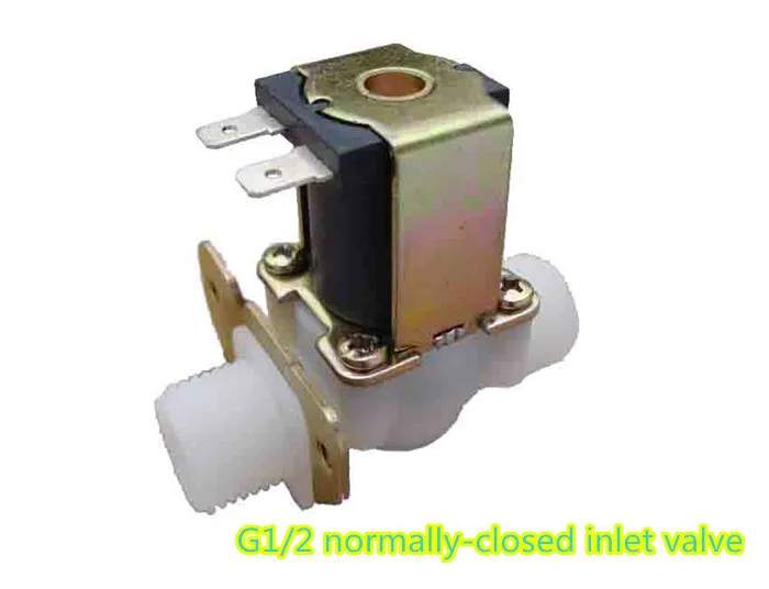 Sensors G1/2 Water Solenoid Valve DC12V Normal Closed Male Thread Outlet with Filter