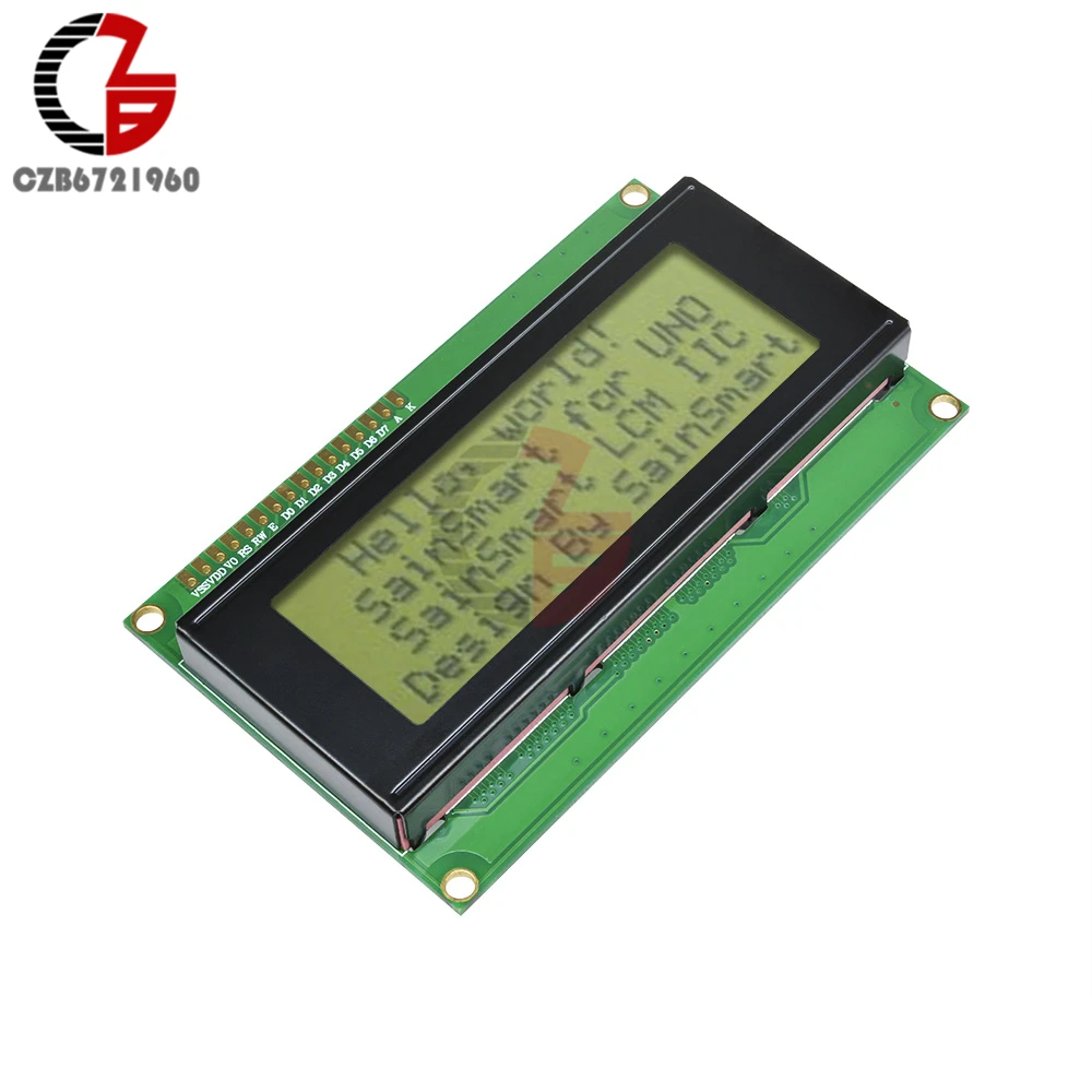 3,3 V 5V 2004 204 20x4 символьный ЖК-дисплей модуль 2004 lcd IIC монитор модуль желтый синий черный свет для Arduino принтера 3 D