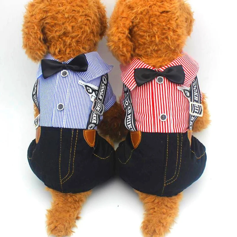 Male Dog Clothes Boy Dog Clothing Jumpsuit Wedding Suit Outfit Small