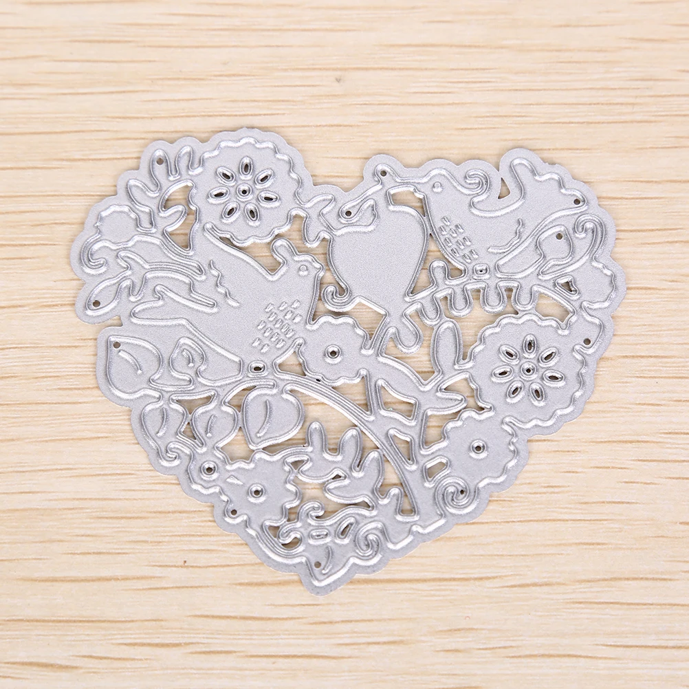 

1Pcs Bird Love Heart Metal Die Cutting Dies Stencil DIY Scrapbooking Album