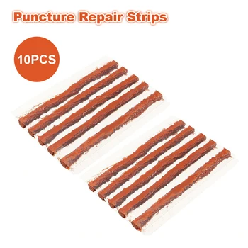 

10/20 PCS 4 inch 6mm Tire Puncture Repair Car Motorcycle Electrocar Tubeless Seal Rubber Strip 2 Types 100mm or 200mm