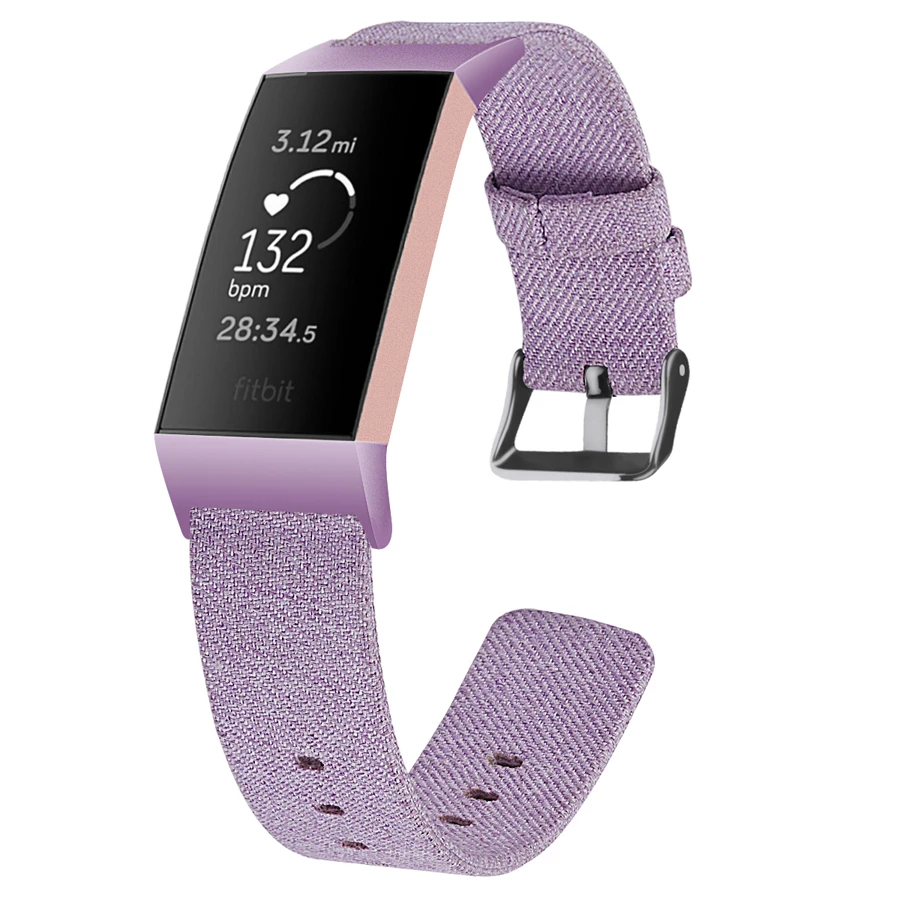 

Strap for Fitbit Charge 3 Smart Bracelet Replacement Canvas Watch Band Nylon Smart Watch Accessories for Fitbit Charge 3