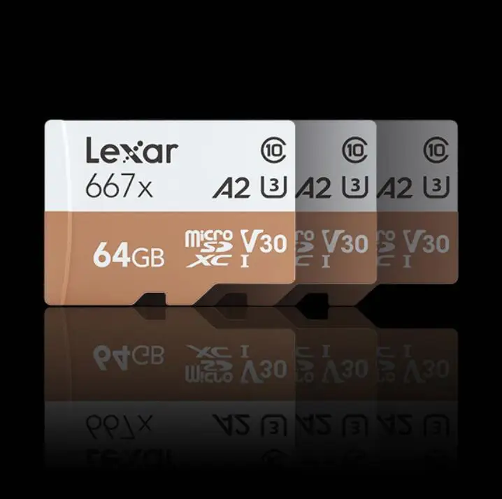Lexar Original 667x SDXC Memory Micro SD Card Set Reader 025 Multi in 1 Readers 256GB 128GB Internal Storage Card Free Adapter