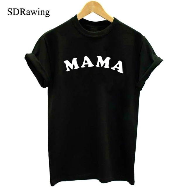 MA MA Print Women t shirt Cotton Casual Funny t shirt For Lady Girl Top ...