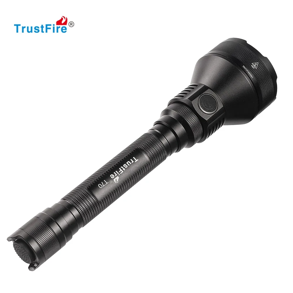 TrustFire T70 тактический фонарь Cree XHP35 2300LM 1000 м дистанционный перезаряжаемый светодиодный фонарь с 18650 батареей для охоты