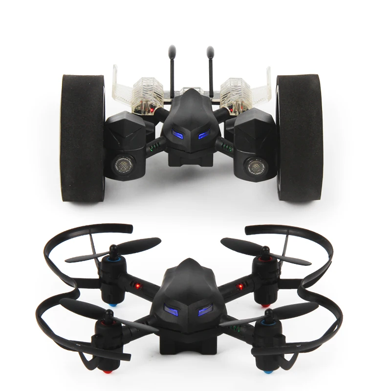LiDiRC L18 RC Drone DIY Land & Sky 2 In 1 High Hold Mode Balance Car with 3D Flips RC Quadcopter Airphibian Flying Car RTF