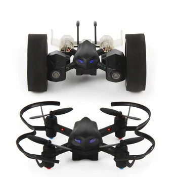 

LiDiRC L18 RC Drone DIY Land & Sky 2 In 1 High Hold Mode Balance Car with 3D Flips RC Quadcopter Airphibian Flying Car RTF
