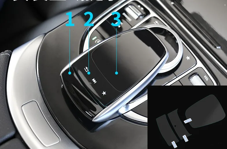 

Center Control Handwriting mouse protective film Car body protection stickers for Mercedes Benz E class W213 E200L 300L 2016