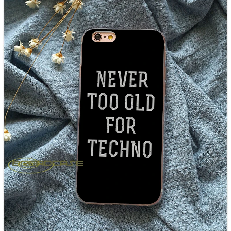 

Love Techno Quotes Coque Clear Soft Silicone Phone Case Cover for iPhone XS Max XR X 8plus 8 7 6S 6 Plus 5S SE 5 iPod Touch 6 5.