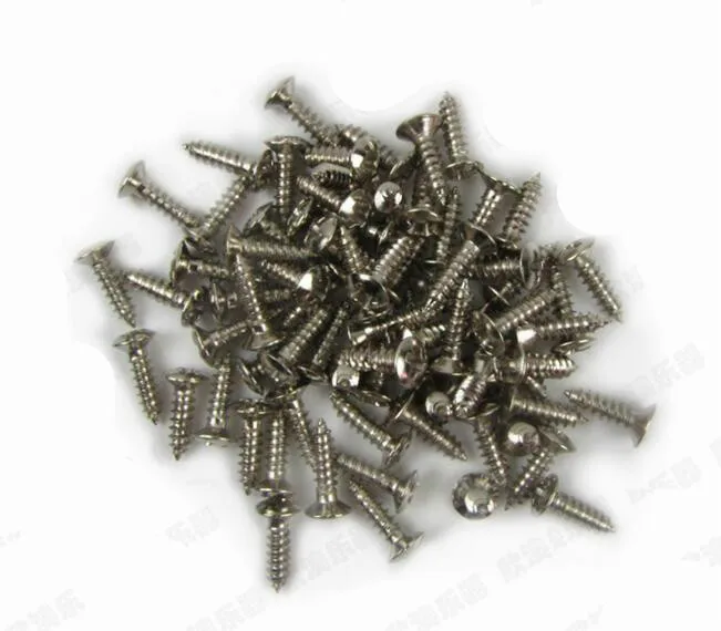 Parafusos de guitarra elétrica 3x12mm, 50 pcs/lot, para guitarra, guitarra, guitarra, captador, placa traseira, diy, ferramenta de guitarra, gyh