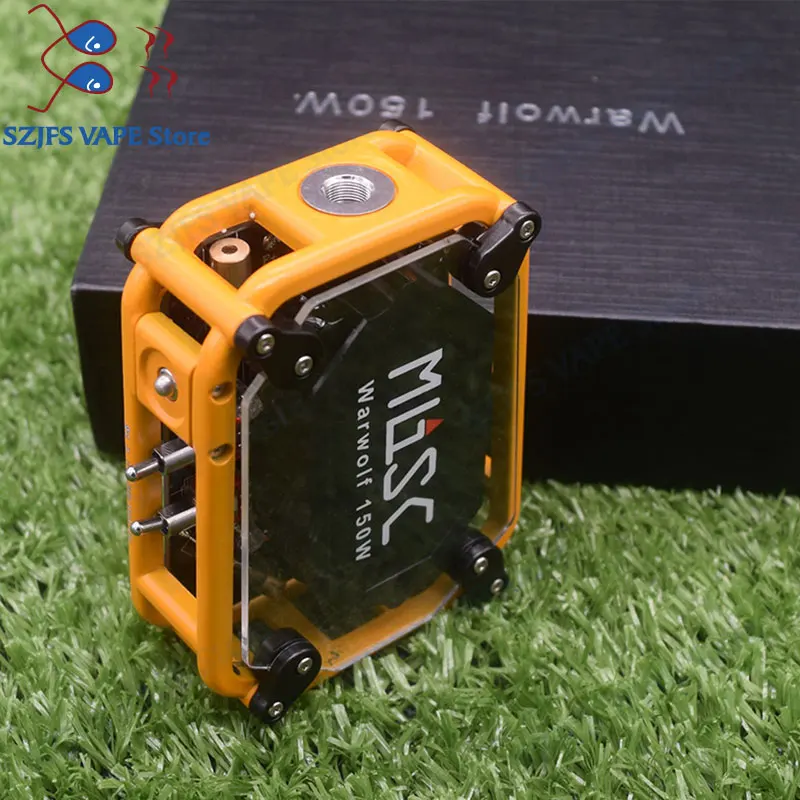 Горячая warwolf комплект с yftk KAYFUN LITE rta 150 Вт электронная сигарета Лазерная vape коробка