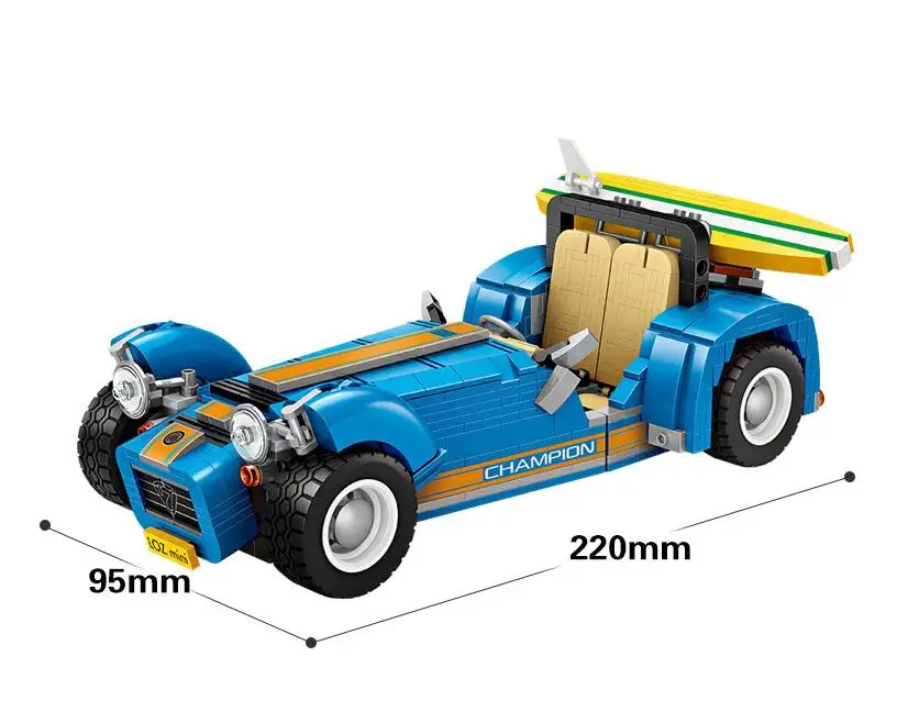 LOZ 1114 Technic серия Жук модель маленький блок строительные блоки набор классический автомобиль-Стайлинг игрушки для детей