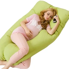 Удобная подушка для тела для беременных женщин, лучше всего подходит для сна, съемные 70x130 см