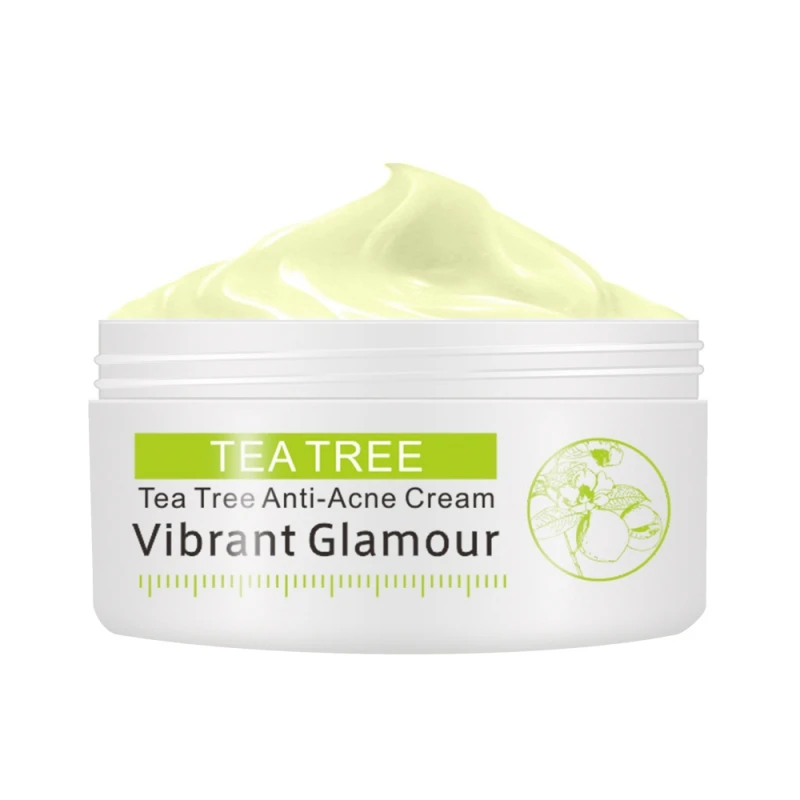 

Tea Tree Anti Acne Cream Treatment Whitening Face Skin Care Oil Control Moisturizing Acne Scar Shrink Pores
