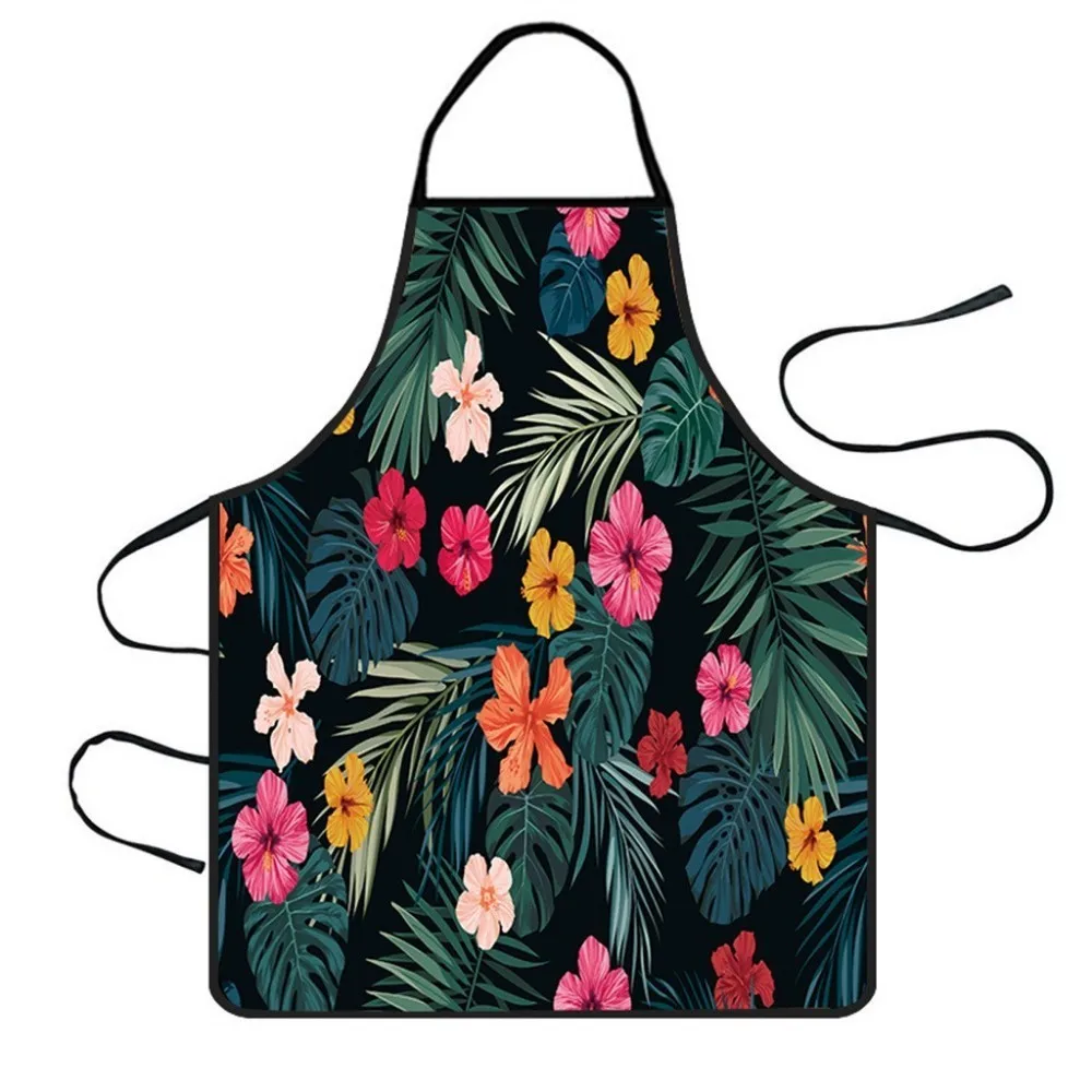 Fashion Home Women Waterproof Cute Cartoon Kitchen Restaurant Cooking Bib Apron Aprons For Men Women Home Cleaning Tools 72x60cm - Цвет: H