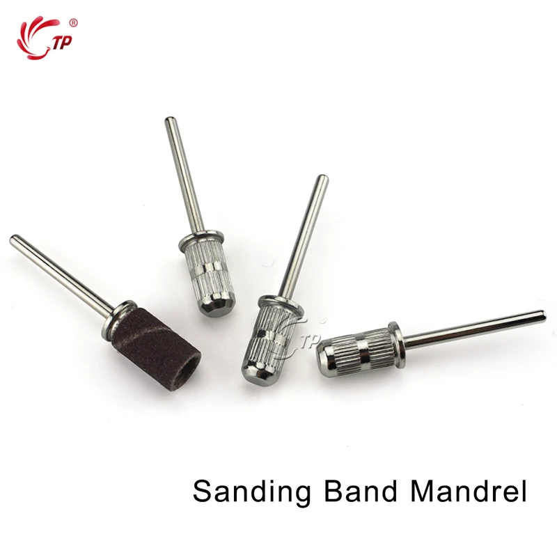 

10pcs Nail Drill Bit Sanding Bands Mandrel Durable Manicure Pedicure Sanding Band Replacement Holder