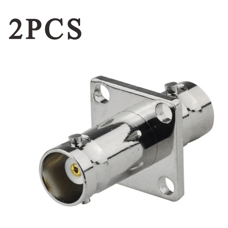 

2Pcs BNC Female Jack to Jack Panel Mount Straight RF Coaxial Adapter Connector GDeals