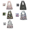 2022 femmes pliable Eco sac à provisions fourre-tout pochette Portable réutilisable sac de rangement d'épicerie Cactus flamant rose points livraison gratuite ► Photo 2/6