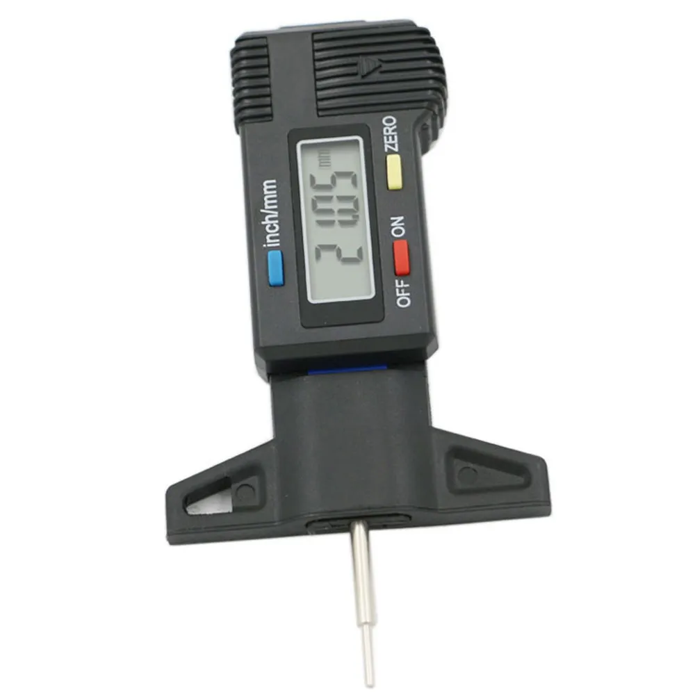Digital-Car-Tyre-depth-Tread-Gauge-Depth-Tester-meter-Pad-Shoe-Guage-Black-D1007