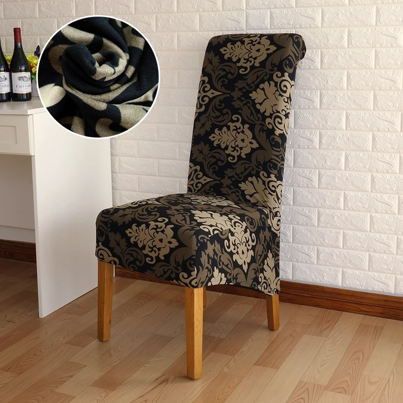 Lellen 4/5/6 قطع طويلة عودة غطاء مقعد المطبوعة كرسي زفاف يغطي الطعام fundas الفقرة sillas زينة عيد الميلاد ل المنزل Lellen 4/5/6 قطع طويلة عودة غطاء مقعد المطبوعة كرسي زفاف يغطي الطعام fundas الفقرة sillas زينة عيد الميلاد ل المنزل