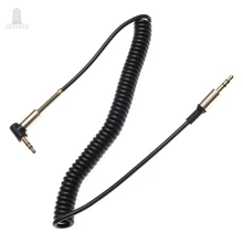 100pcs 3 5 Jack AUX Audio Cable 3 5MM Male to Male Cable For Phone Car Speaker MP4 Headphone 2M Jack 3 5 Spring Audio Cables