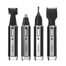 Спортмастер 4 в 1 электрическая щетка для волос в носу с рогом для бритья водонепроницаемый триммер из нержавеющей стали с европейской вилкой