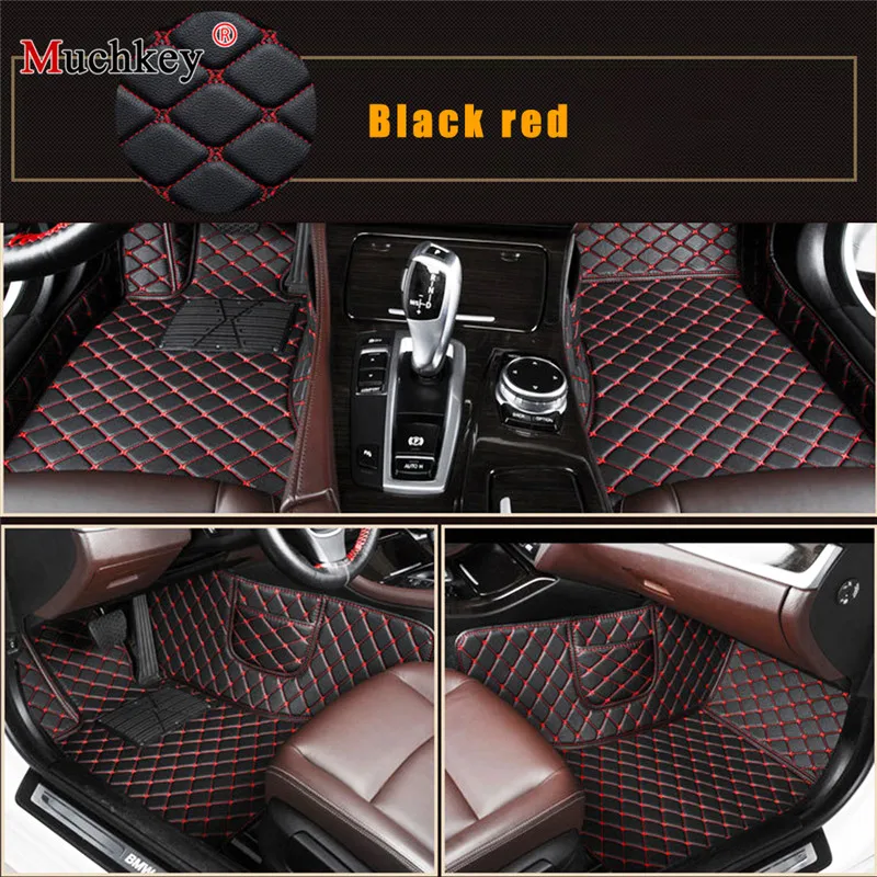

Car floor mats for Cadillac ATS CTS SRX Escalade auto accessories car styling Custom auto mat Black red коврики для авто