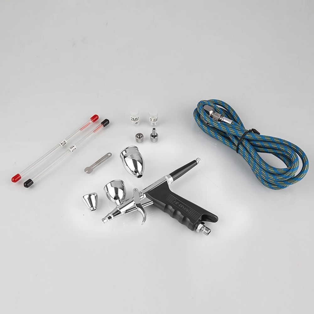

Dual-action Air Brush 0.2/0.3/0.5mm Needle Airbrush For Painting Cars Air Brush Spray Pen Aerograph Kit Akvagrim Tattoo