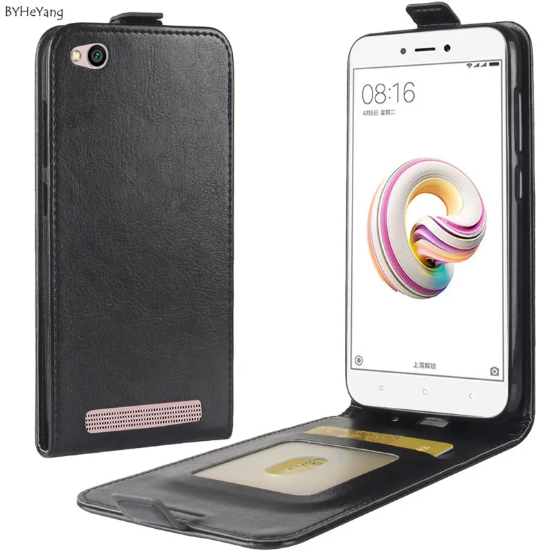 

BYHeYang PU Leather Case for Coque Xiaomi redmi 5a Flip Cover for Xiaomi Redmi 5A Luxury Case Cover Phone Bags Cases 5.0 inch