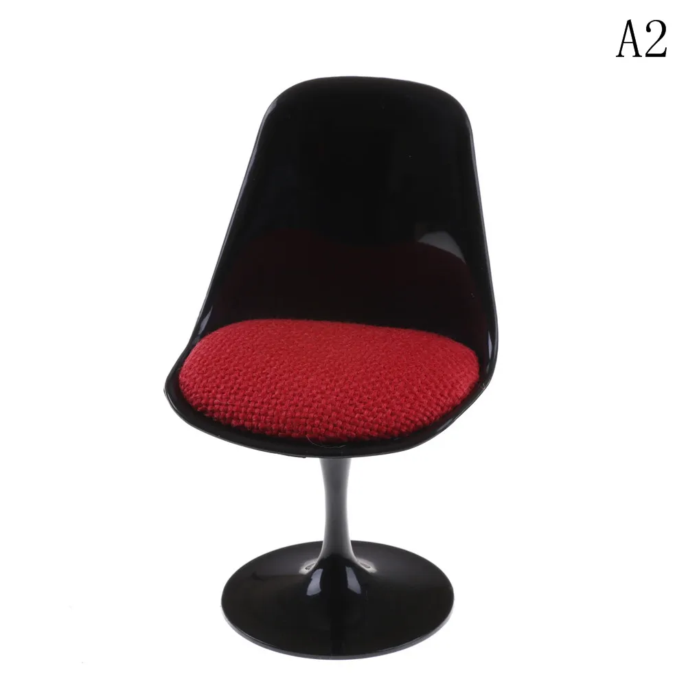 1pcs Dollhouse Miniature Furniture 1:6 Scale Plastic Tulip Chair with Cushion Doll House Decor Dolls Acce Classic Toy for Kids 1pcs Dollhouse Miniature Furniture 1:6 Scale Plastic Tulip Chair with Cushion Doll House Decor Dolls Acce Classic Toy for Kids