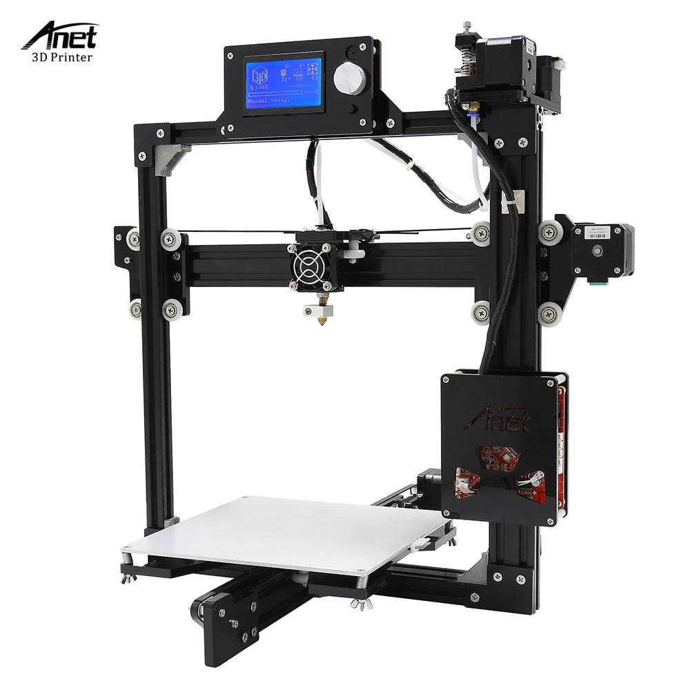 Легко собрать DIY 3D принтер набор Anet A2 12864LCD и 2004LCD размер печати 220*220*220 мм/220*270*220