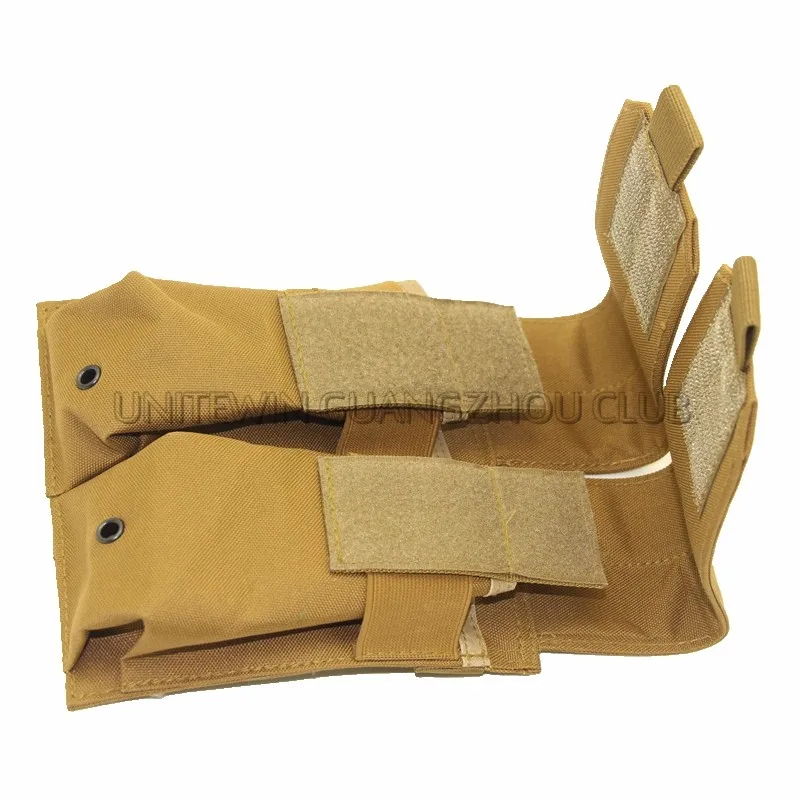 Тактическая Сумка MOLLE PALS Double Stack Rifle Magazine Mag Top Flap черный цвет